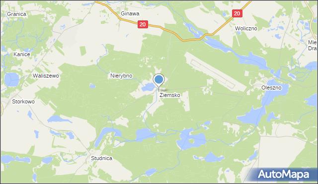 mapa Ziemsko, Ziemsko na mapie Targeo